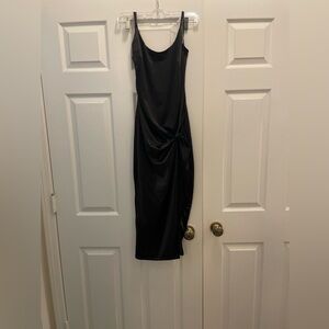 JLUX Label Aldi Satin Slit Dress. Size small. NEVER worn.